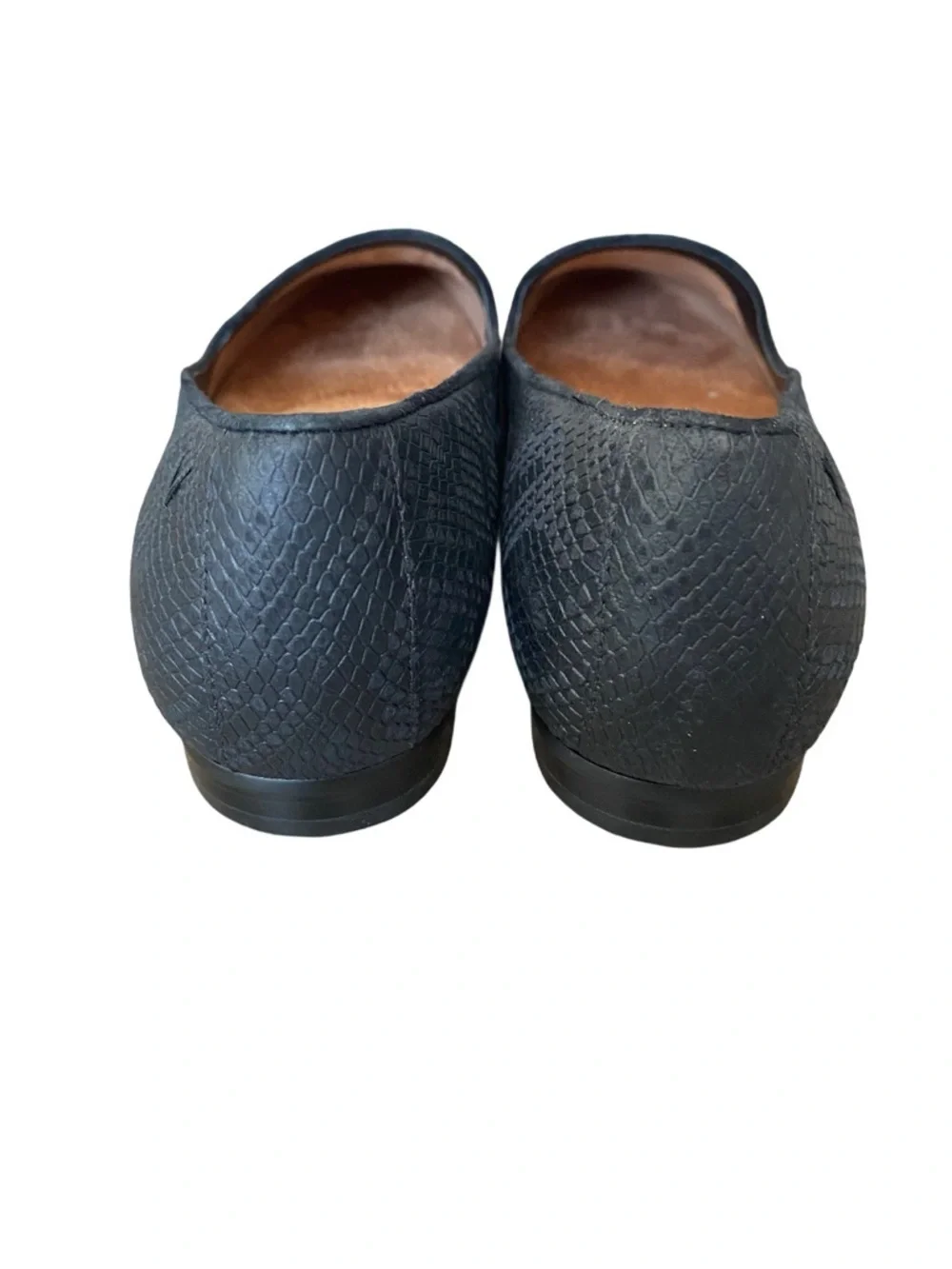 Vionic Willa II Black Leather Flat Snake Textured Slip-On Loafer size 9.5 - Picture 7 of 9